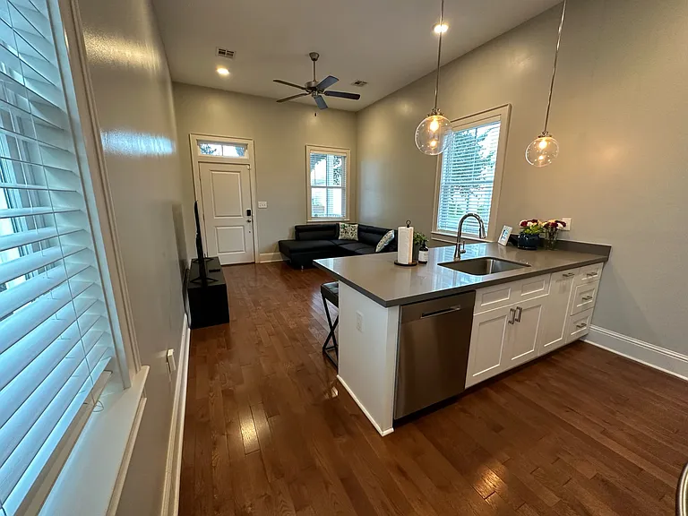 Living room from kitchen viewpoint.