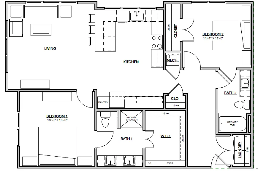 Floor plan B6