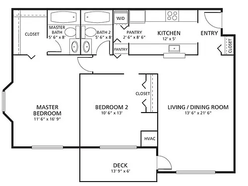Floor plan The Buckman