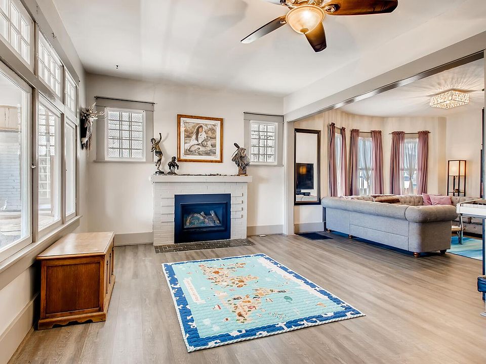 Living Room with brand new gas fireplace