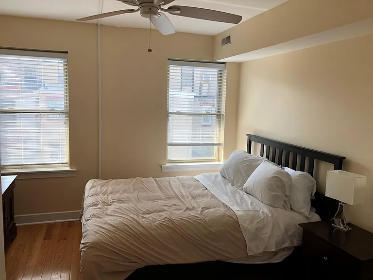 Spacious back bedroom
