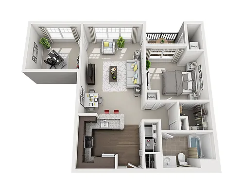 Floor plan Abbott Den (A1AD)