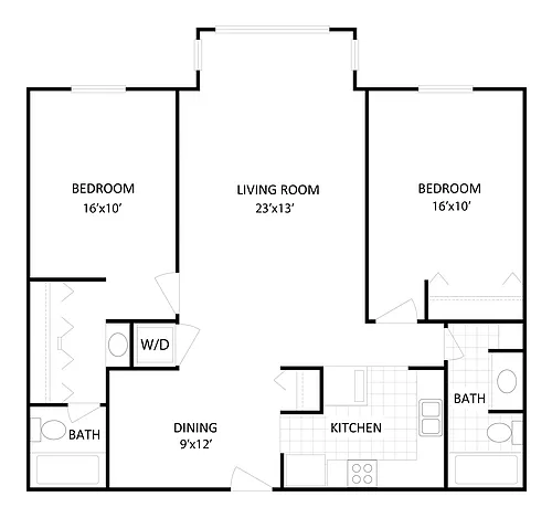 Floor plan Two Harbors - In-Home Washer/Dryer