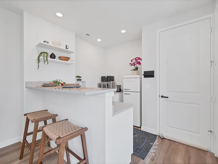 ADU Kitchenette, Laundry to right