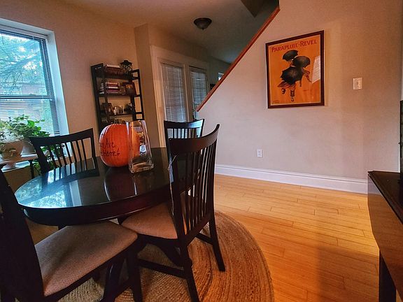 The dining room is to the right upon entering.