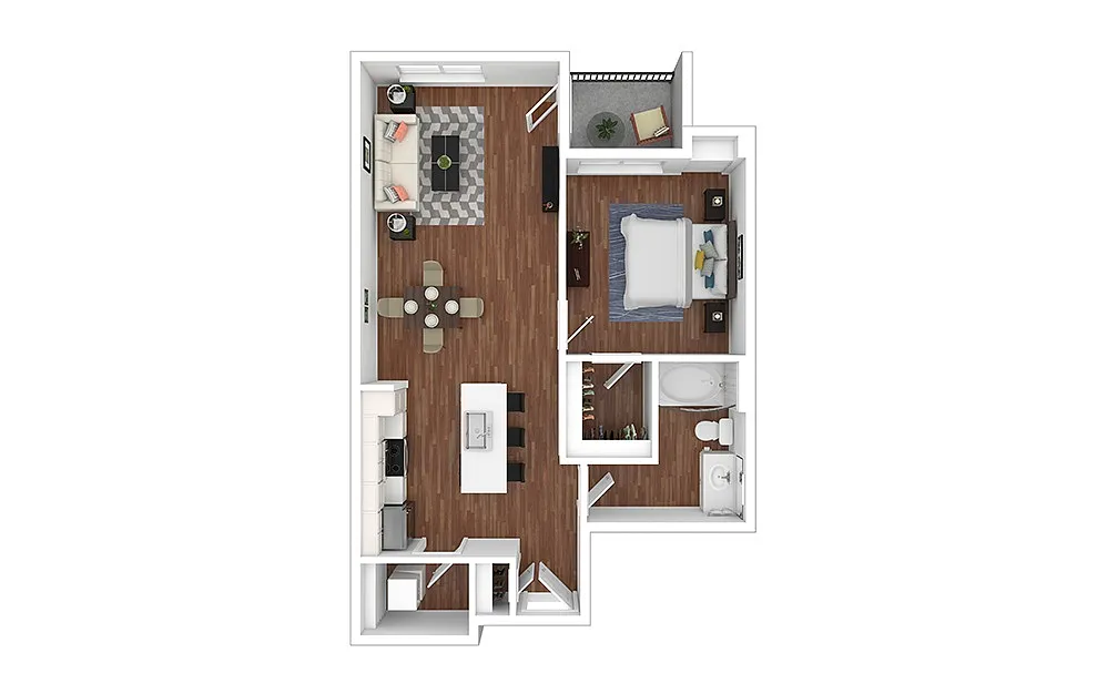 Floor plan Burgundy - Renovated