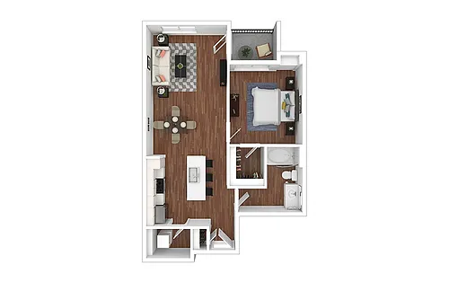 Floor plan Burgundy - Renovated