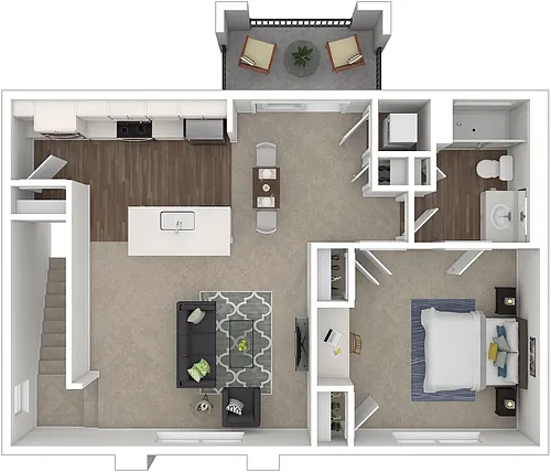 Floor plan 1x1CARR