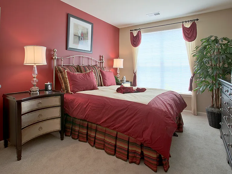 Townhome bedroom (staged)