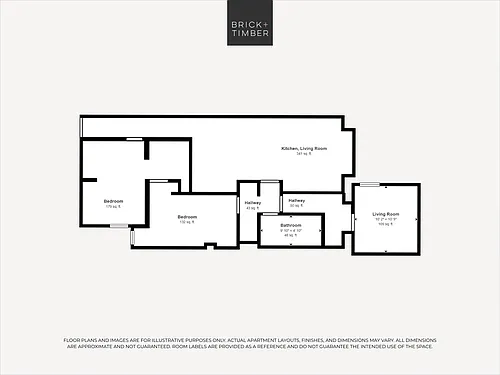 Floor plan 3 Bedroom 2 Bath