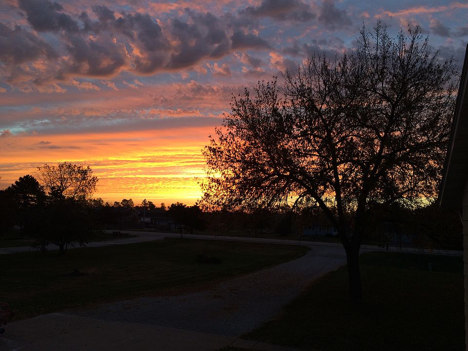 Fall sunrise from front