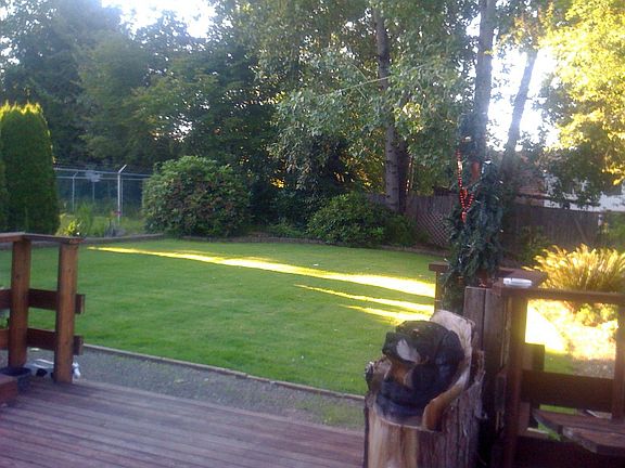 Backyard off west deck