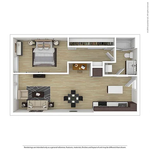 Floor plan 1X1 E