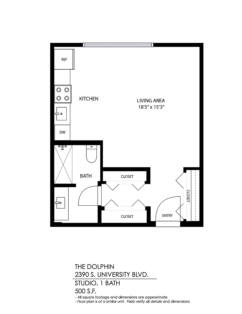 Floor plan Studio