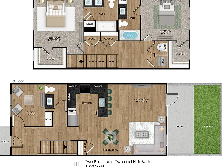 TH floor plan Gateway to Gruene