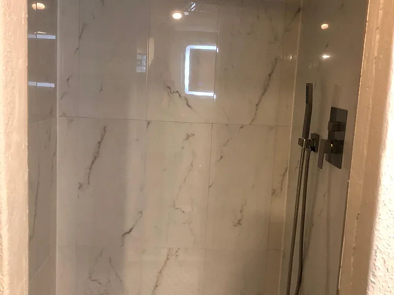 Newly renovated rain shower