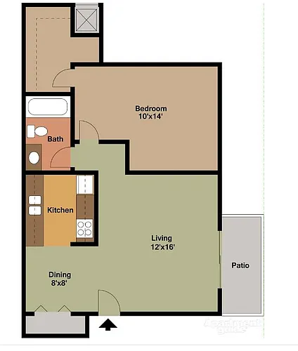 Floor plan One Bedroom