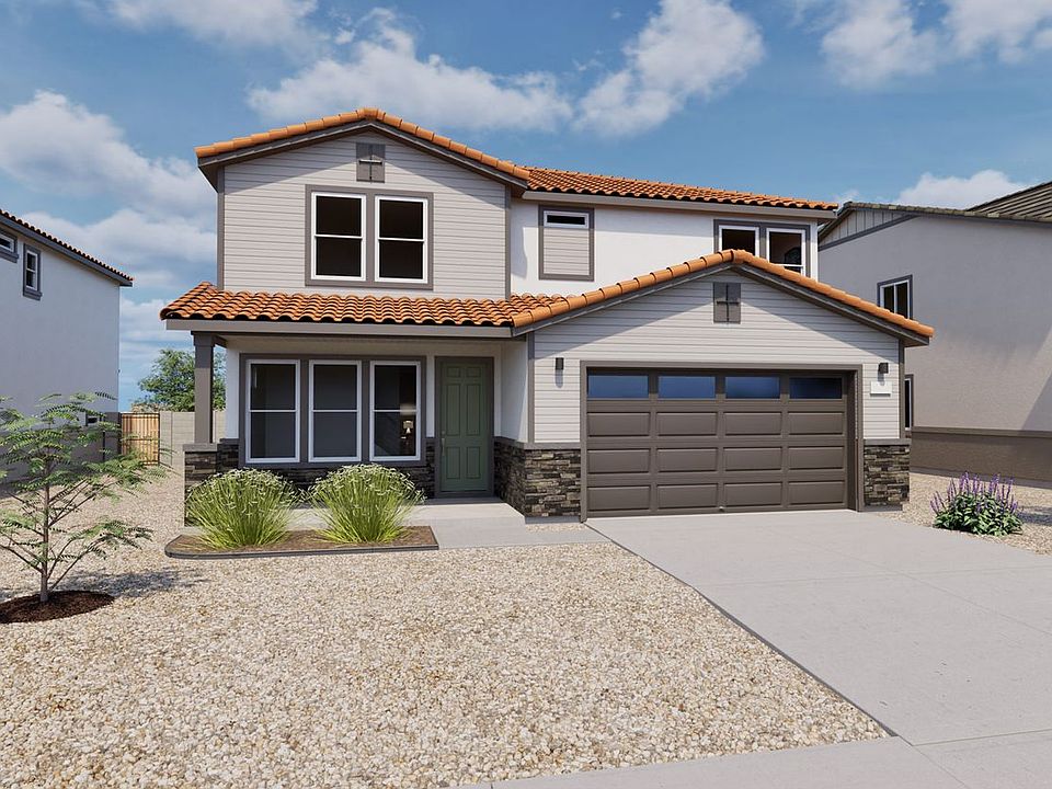 This is a rendering of the Dusk Floorplan Elevation A. Options and colors may vary
