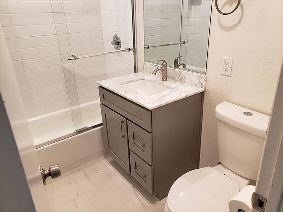 Recently refurbished bathroom.
