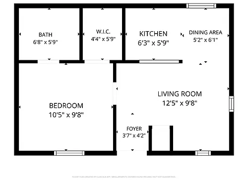 Floor plan 1 Bedroom Junior