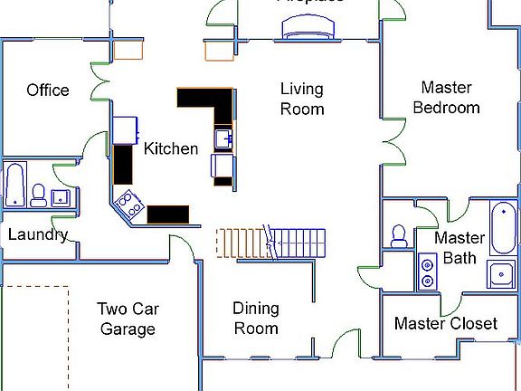 Down Stairs Floor Plan