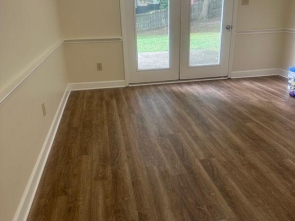 New LVP flooring in dining room