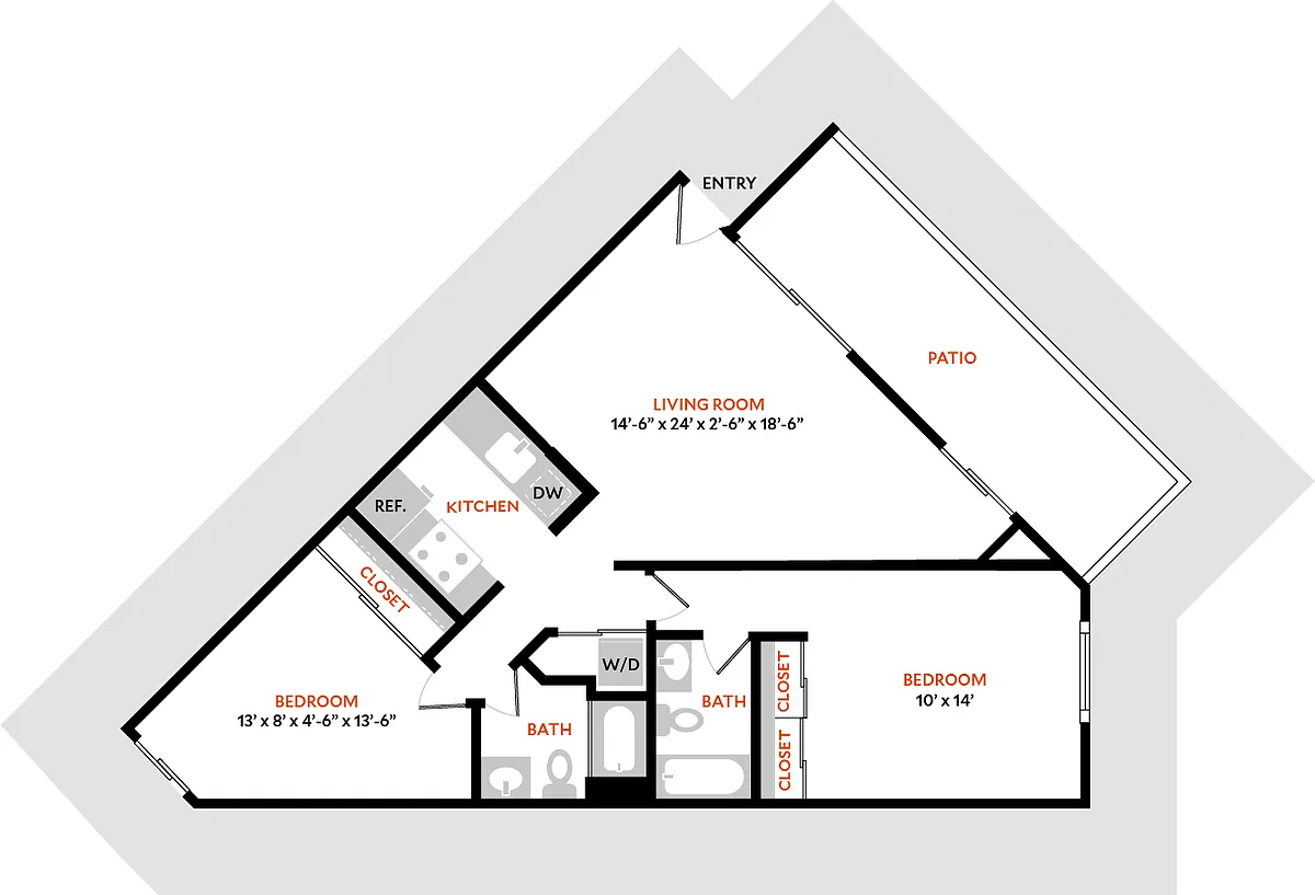 Floor plan Plan 2B