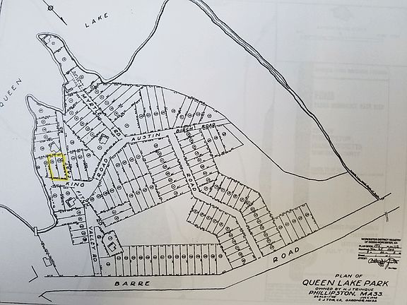 Queen Lake Park plan, 1948.