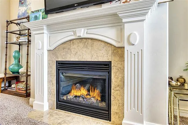 Gas Fireplace in Living Room