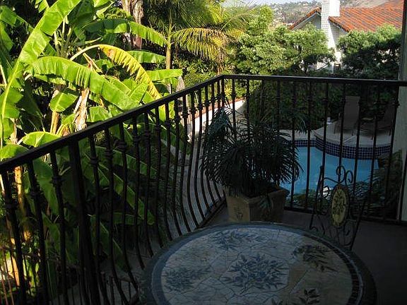 Quiet, serene Master balcony