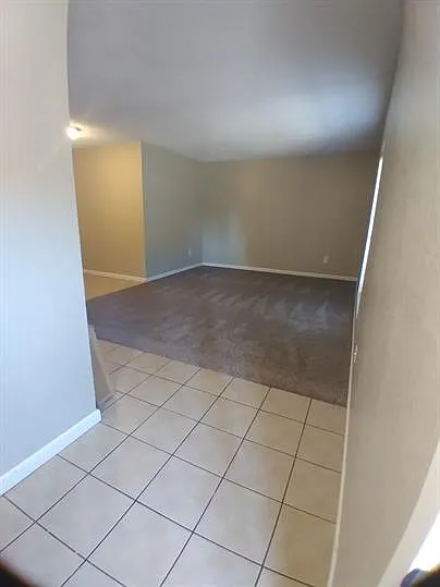 View from front door of large living area