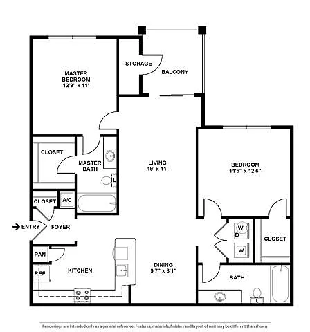 Floor plan B2A Frontier