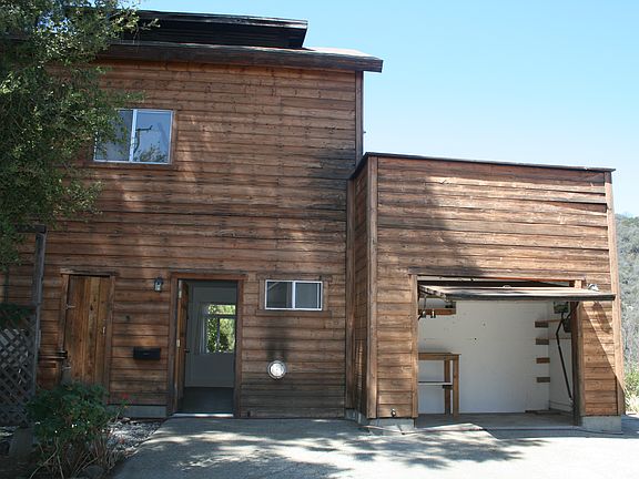 Front of house with storage space