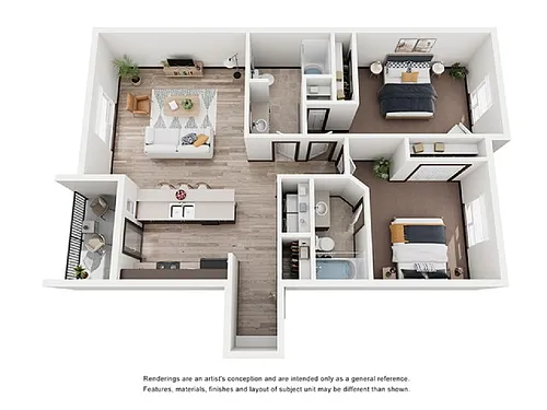 Floor plan 2X2 B