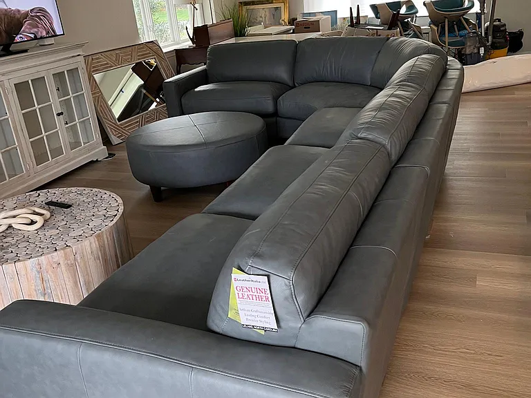 New Italian Leather sectional