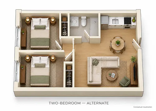Floor plan 2 Bedroom