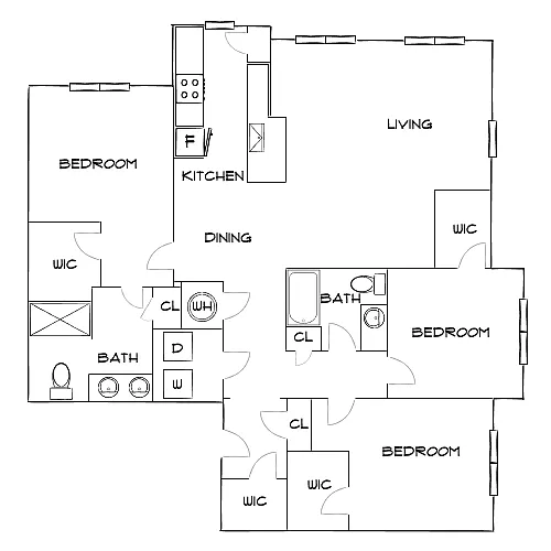 Floor plan Design 3B