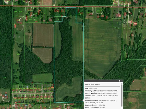 526 Bobo Section Rd, Hazel Green, AL 35750