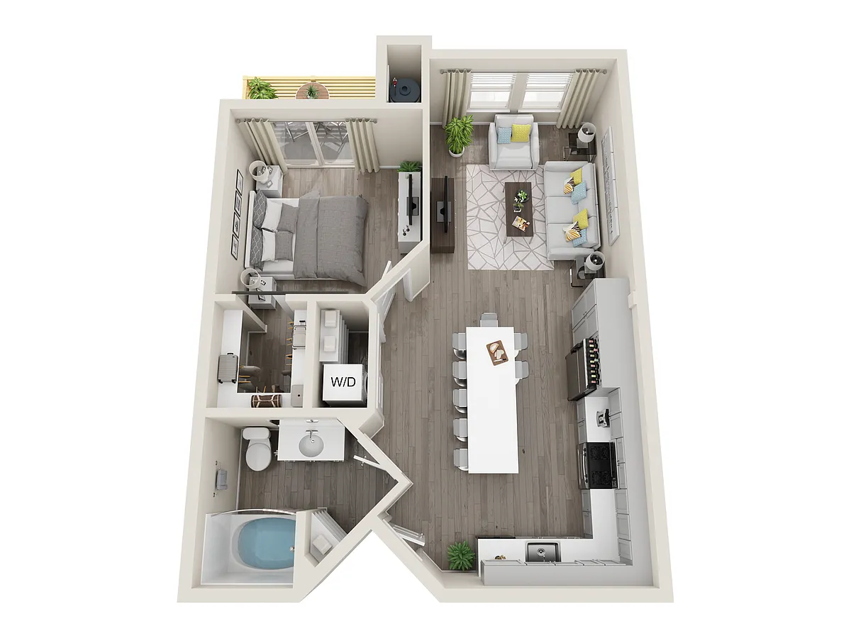 Floor plan 1B