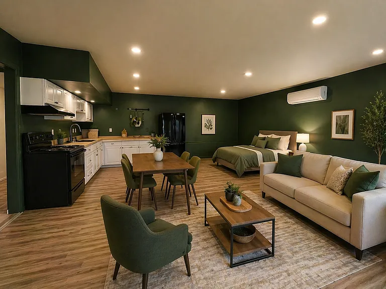 Staged, furniture not included.