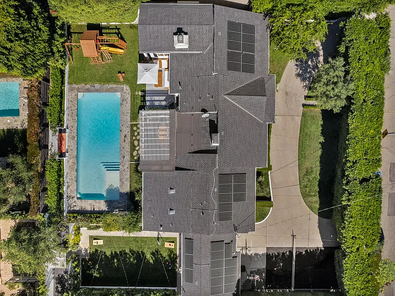 Take in the elegant design of this home from a bird's eye view.