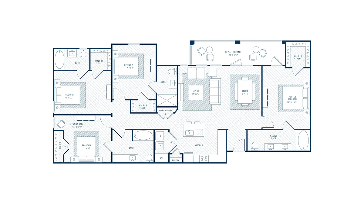 Floor plan D1-Uptown