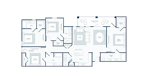 Floor plan D1-Uptown