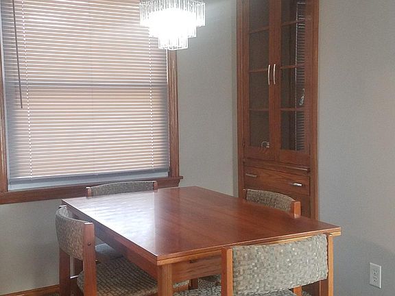 Dining Room with built-in china cabinet