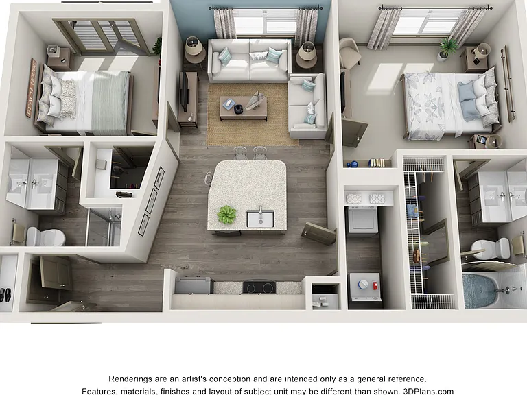 Marina Bend At Clear Creek - B1 - 2 Beds - 2 Baths - 901 Sq. ft.