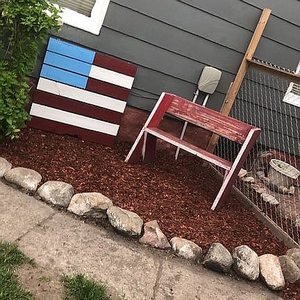 Small sitting area back yard