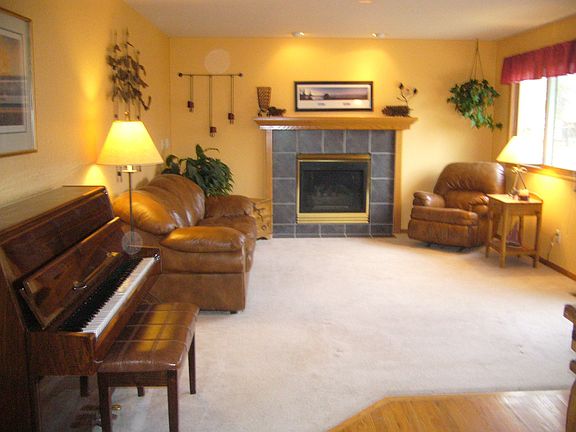 Cozy Family Room with fireplace