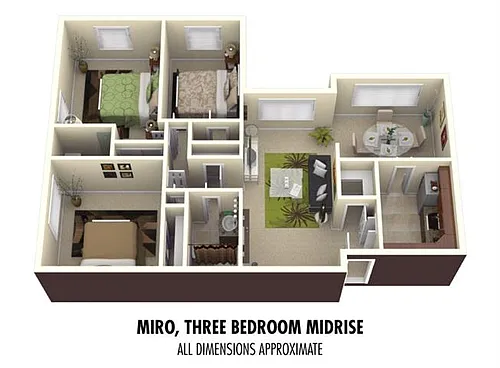 Floor plan 3Bedroom 2Bathroom