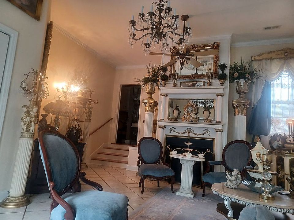 Family room with fireplace