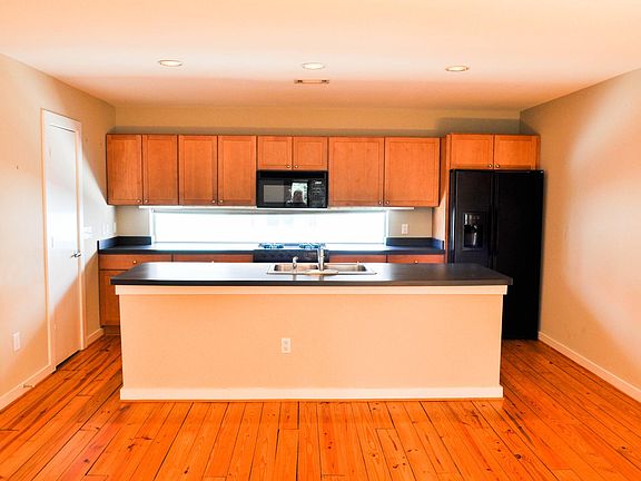 Kitchen with tons of counter space. 